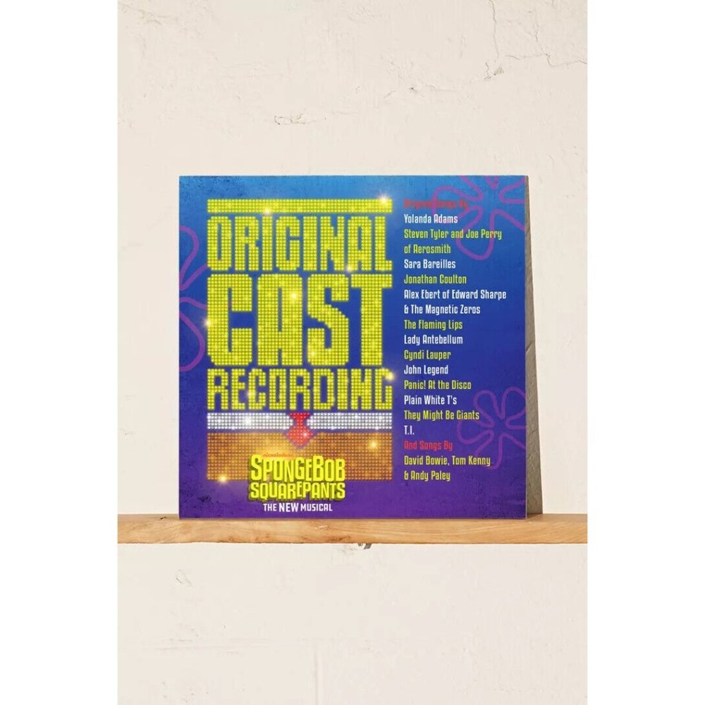 Spongebob Squarepants The New Musical Original Cast Recording LP Vinyl Damaged